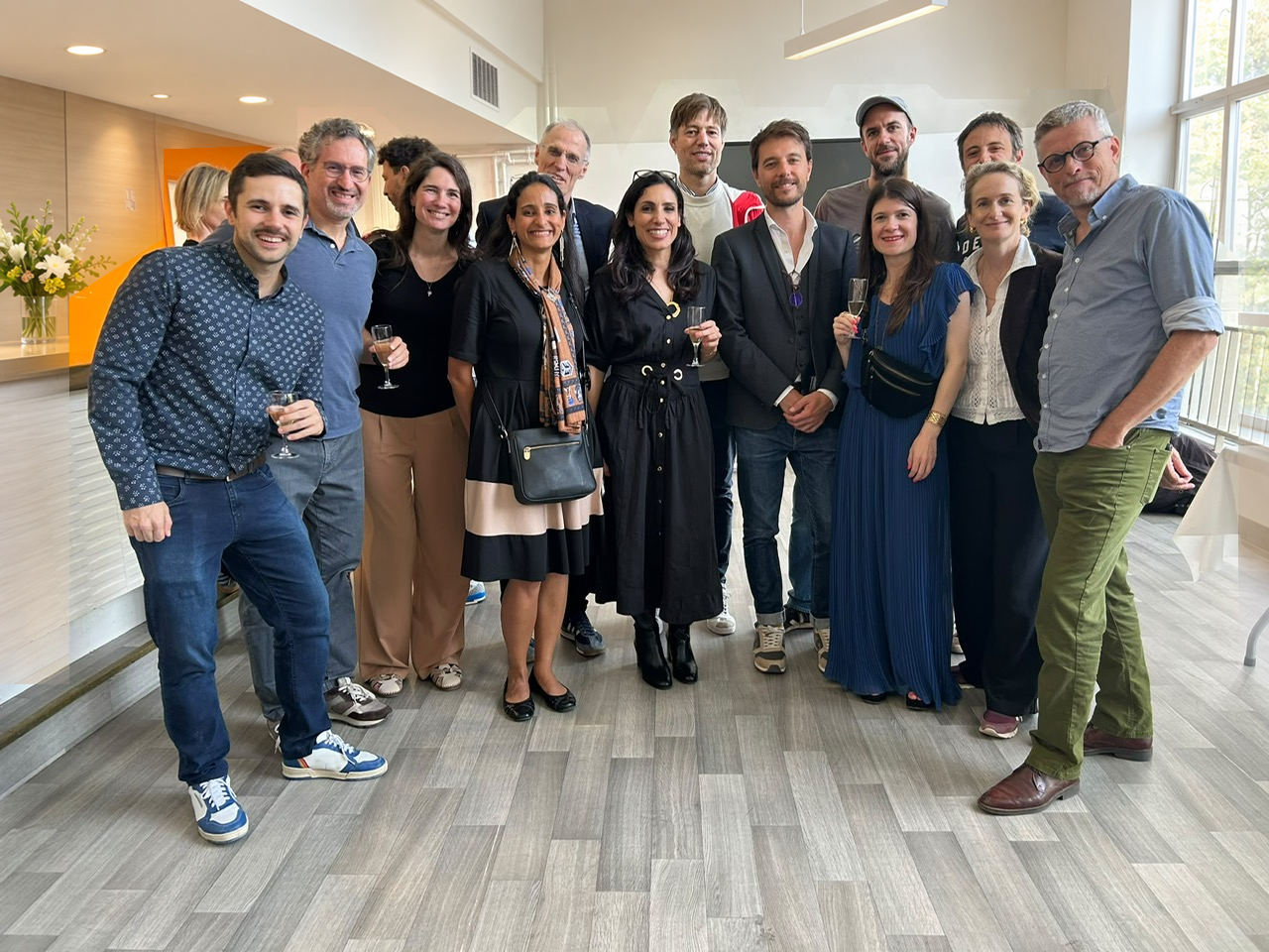 Farah Kodeih with colleagues from IÉSEG